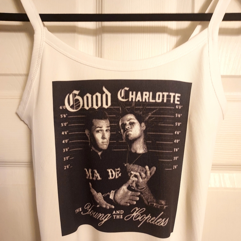 Good Charlotte crop top good charlotte tank top hand cropped tank Young Hopeless